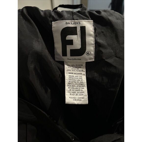 Footjoy Dryjoys Pants Mens XL Black Rain Golf Pants - Picture 8 of 10